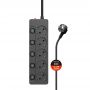 Фильтр питания СolorWay (CW-PSEA52SBK) 5 розеток, 2м, Black