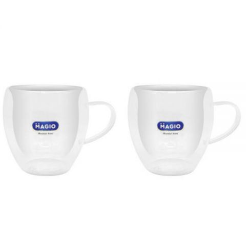 Чашка с двойным дном 300мл 2шт Magio MG-1296