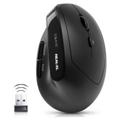 Мышь беспроводная REAL-EL RM-490W Black