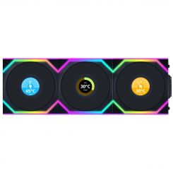 Вентилятор Lian Li Uni Fan SL Wireless LCD 120-3 Black (G99.12SLLCD1W3B.00)