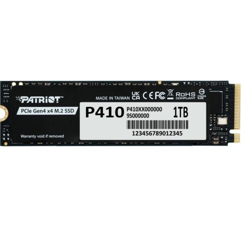 Накопитель SSD 1TB Patriot P410 M.2 2280 PCIe NVMe 4.0 x4 TLC (P410P1TBM28H)