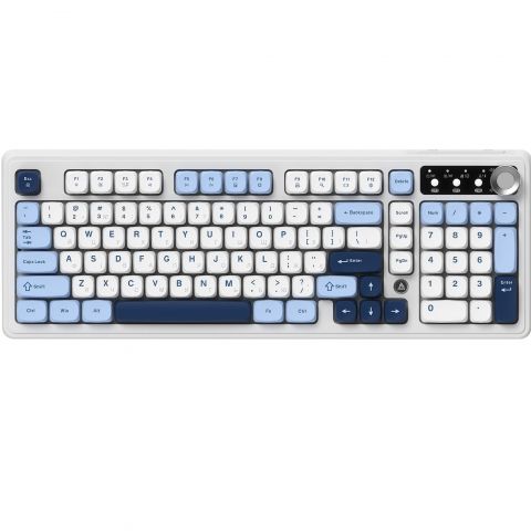 Клавиатура беспроводная Ajazz AF98 Plus Glacier Blue (AF98-PLUS-GB) Клавиатура беспроводная Ajazz AF98 Plus Glacier Blue (AF98-PLUS-GB)