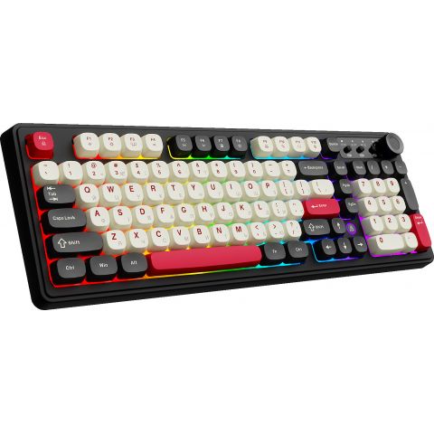 Клавиатура беспроводная Ajazz AF98 Plus Black Shark Red (AF98-PLUS-BSR)