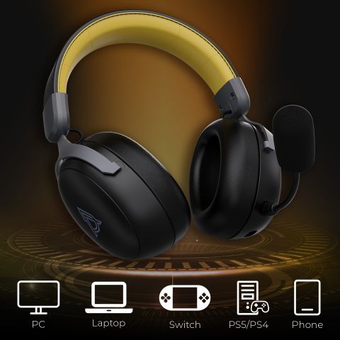 Bluetooth-гарнитура Ajazz AHM08 MAX 3-Mode Black (AHM08-MAX-BGY)