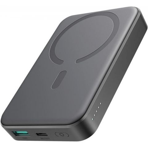 Универсальная мобильная батарея Joyroom Magnetic Wireless JR-W020 10000mAh 20W Black (6941237118455)