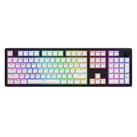 Клавиатура беспроводная Hator Skyfall 100 Wireless Black-White (HTK3100UA)