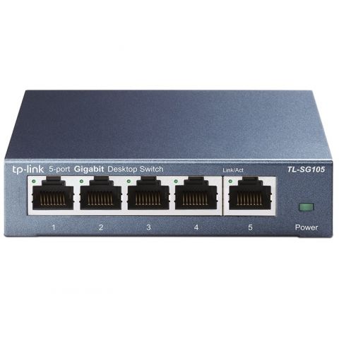Коммутатор TP-Link TL-SG105 (5хGE, настольный, металл)