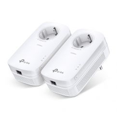 Гигабитный Powerline адаптер со встроенной розеткой, TL-PA8010PKIT TP-LINK