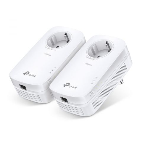 Гигабитный Powerline адаптер со встроенной розеткой, TL-PA8010PKIT TP-LINK