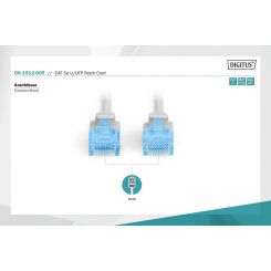 Кабель PATCH CAT5E UTP 0.5M DK-1512-005 ASSMANN
