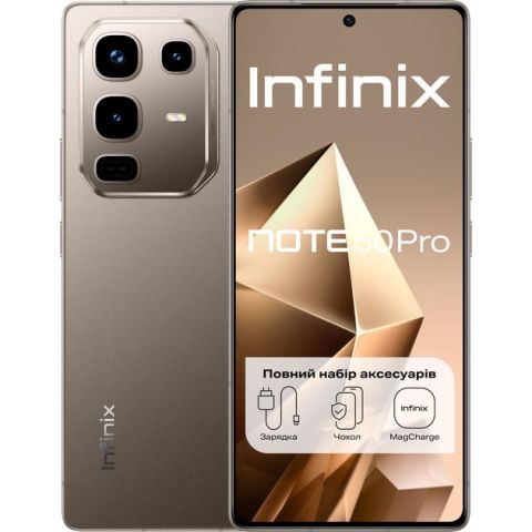 Мобильный телефон NOTE 50PRO 12/256 X6855 TITANIUM GRAY INFINIX
