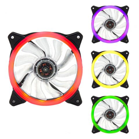 Вентилятор 3pin + 4 pin 120 мм (Molex питание) LP 12 RGB (8800)