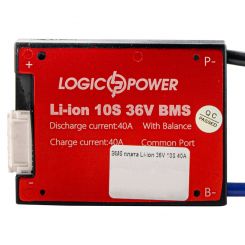 BMS плата LP Li-ion 36V 10S 40A симметрия