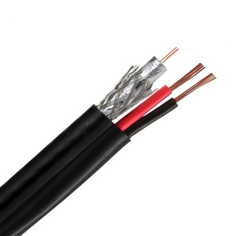 Коаксиальный кабель RG58+2C 100М