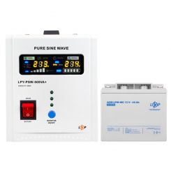 Комплект резервного питания для котла LP (LogicPower) ИБП + мультигелевая батарея (UPS 500 + АКБ MG 480Wh)