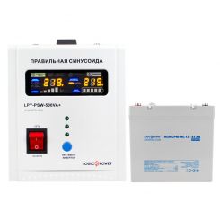 Комплект резервного питания для котла LP (LogicPower) ИБП + мультигелевая батарея (UPS 500 + АКБ MG 540Wh)