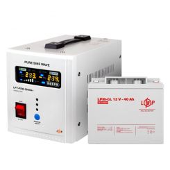 Комплект резервного питания для котла LP (LogicPower) ИБП + гелевая батарея (UPS 500 + АКБ GL 480W)