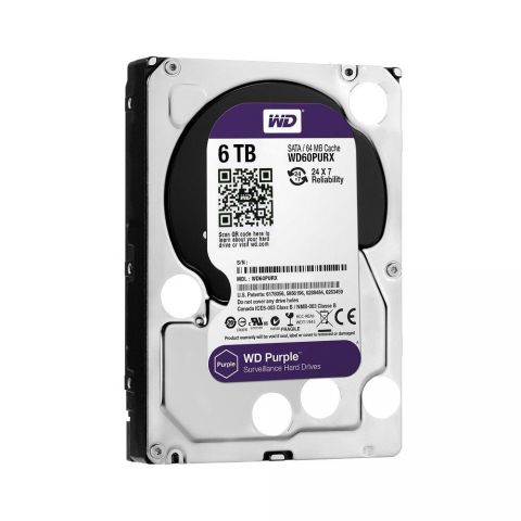 Жесткий диск Western Digital 6TB Purple (WD60PURX)