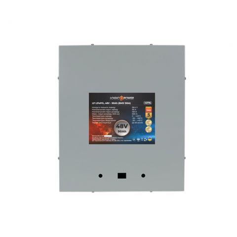 Аккумулятор LP LiFePO4 48V (51,2V) - 90 Ah (4608Wh) (BMS 150A) металл
