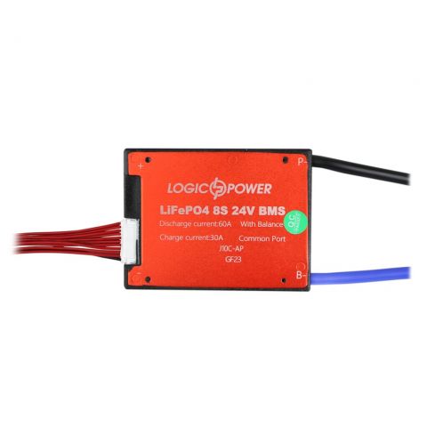 BMS плата LP LiFePO4 24V 8S Dis 60A Ch 30A