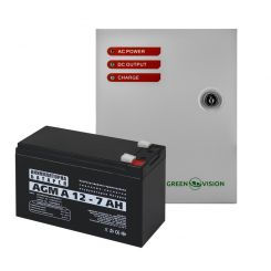 Блок бесперебойного питания с АКБ GV-001-UPS-A-1201-3A-7Ah