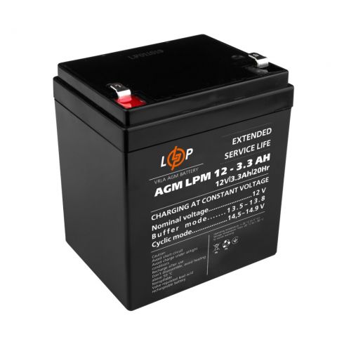 Аккумулятор AGM LPM 12V - 3.3 Ah