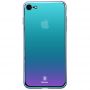 Чохол Baseus для iPhone SE 2020/8/7 Glass Violet Blue (WIAPIPH7-GZ03)