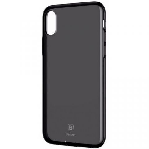 Чехол Baseus для iPhone X/Xs Pluggy TPU Transparent Black (ARAPIPHX-A01)