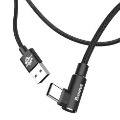 Кабель Baseus MVP Elbow USB 2.0 to Type-C 2A 1M Черный (CATMVP-A01)