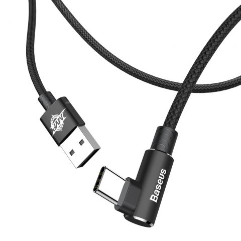 Кабель Baseus MVP Elbow USB 2.0 to Type-C 2A 1M Черный (CATMVP-A01)