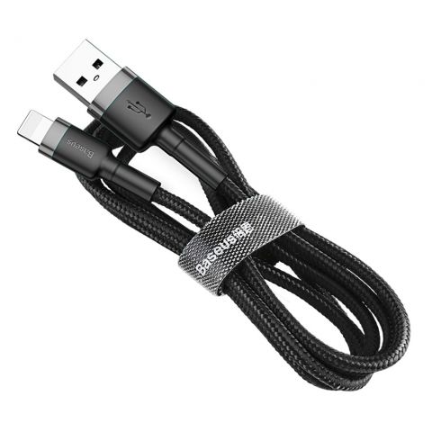 Кабель Baseus Cafule USB 2.0 to Lightning 2A 3M Черный/Серый (CALKLF-RG1)