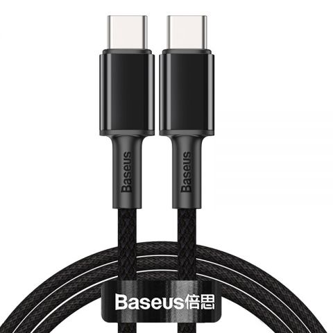 Кабель Baseus High Density Braided Type-C to Type-C 100W 1M Черный (CATGD-01)