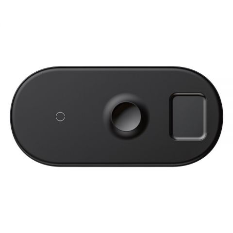 Беспроводное зарядное устройство Baseus Smart 18W 3 in 1 Черный (WX3IN1-C01)