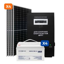 Комплект резервного питания с ФЭМ 3.5кВт АКБ mGel 100 Ah