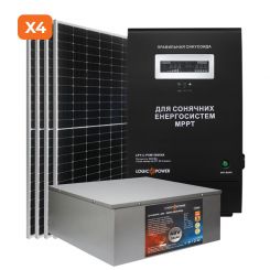 Комплект резервного питания с ФЭМ 3.5кВт АКБ LiFePO4 202 Ah