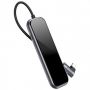 USB Hub Baseus Multi-functional Type-C to USB3.0*3+HD4K+microSD/TF+Type-C PD Серый (CAHUB-CZ0G)