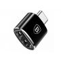 Переходник Baseus USB Female to Type-C Male Черный (CATOTG-01)
