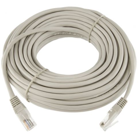 Патч-корд литий UTP RJ45 кат. 5Е 15 м (серый)