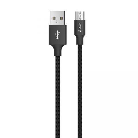Кабель Devia Pheez microUSB 2.1A 1M Черный