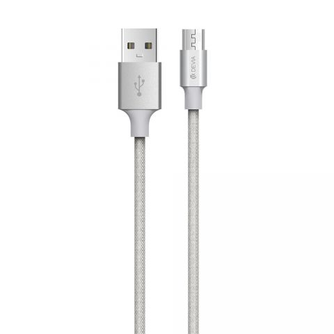 Кабель Devia Pheez microUSB 2.1A 1M Серый