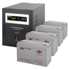 Комплект резервного питания LP (LogicPower) ИБП + гелевая батарея (UPS B6000 + АКБ GL 960W)