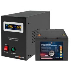 Комплект резервного питания для котла LP (LogicPower) ИБП + литиевая (LiFePO4) батарея (UPS B1500VA + АКБ LiFePO4 1500W)