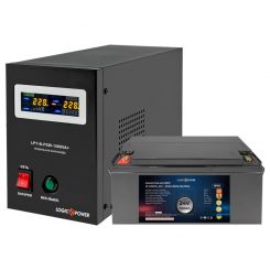 Комплект резервного питания для котла LP (LogicPower) ИБП + литиевая (LiFePO4) батарея (UPS B1500VA + АКБ LiFePO4 3000W)