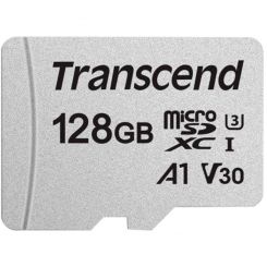 microSDXC 300S 128GB UHS-I U3 V30 A1 Class 10 + SD-adapter