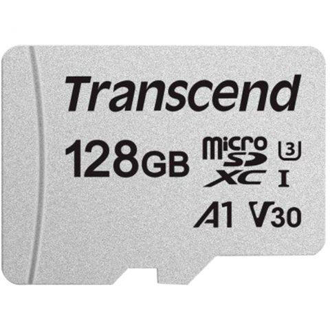 microSDXC 300S 128GB UHS-I U3 V30 A1 Class 10 + SD-adapter