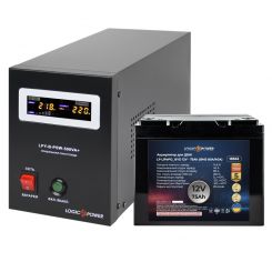 Комплект резервного питания LP (LogicPower) ИБП + литиевая (LiFePO4) батарея (UPS B500 + АКБ LiFePO4 960W)