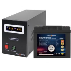 Комплект резервного питания для котла LP (LogicPower) ИБП + литиевая (LiFePO4) батарея (UPS B500 + АКБ LiFePO4 640W)