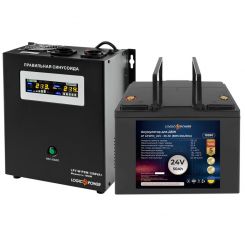 Комплект резервного питания для котла LP (LogicPower) ИБП + литиевая (LiFePO4) батарея (UPS W1500 + АКБ LiFePO4 1280W)