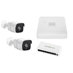 Комплект видеонаблюдения уличный на 2 цилиндрические камеры GV-IP-K-W60/02 5MP (Lite)