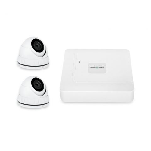 Комплект видеонаблюдения уличный на 2 антивандальные камеры GV-K-W63/02 2MP (Lite)